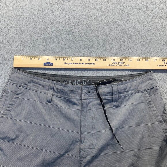 Hang Ten Chino Shorts Mens Size 34 Gray Striped Pockets,Golf,Beach Activewear - Picture 5 of 13